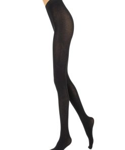 Collant chaud en coton doux Sochi 120 deniers - Noir