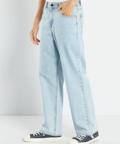 Jean large à 5 poches - Bleu