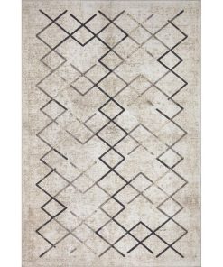 Tapis salon 200x290 JOINTA Crème OEKO TEX idéal pour le salon - Ecru