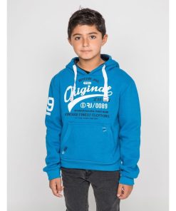Sweat capuche WARLUZ-J - Bleu roi