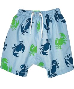 Maillot De Bain Short Graphic Boy Double Protection (3-6 Mois) - Bleu