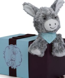 Coffret peluche Régliss' l'ânon (19 cm) - Gris