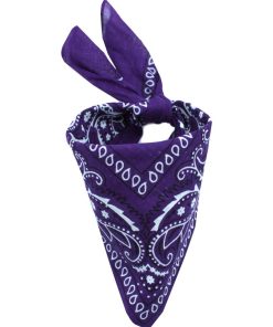 Bandana coton Kebello - Violet prune