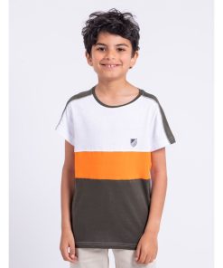 T-shirt manches courtes pur coton NABALIA-J - Kaki