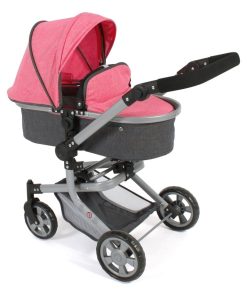 Poussette combinée Mika, anthracite - rose - N/A