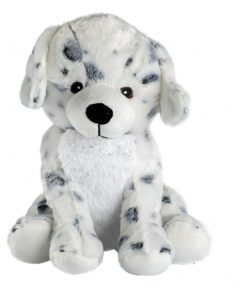 Peluche Bouillotte Dalmatien - Made in France - Blanc