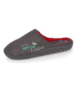 Chaussons mules Junior Gris Foncé - Gris