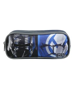 BAGTROTTER Trousse scolaire 2 compartiments DS Star Wars Bleu - Multicolore