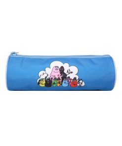 BAGTROTTER Trousse scolaire ronde Barbapapa Bleue - Bleu