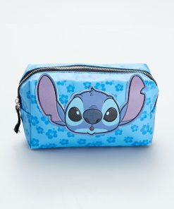 Trousse en toile 'Stitch' - bleu