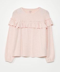 T-shirt à volants - rose