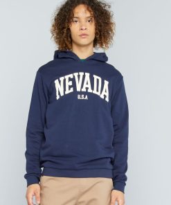 Sweat en molleton - Bleu marine 'Nevada'