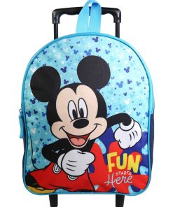 BAGTROTTER Sac à dos à roulettes 31 cm maternelle DS Mickey Bleu - Bleu