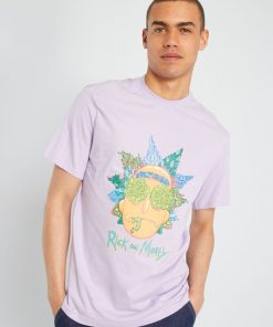 T-shirt Rick & Morty - Violet