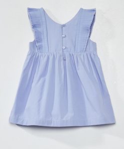 Robe en popeline - Violet