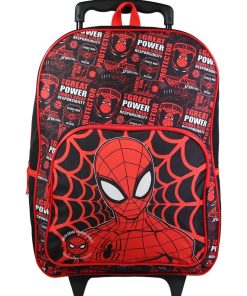 BAGTROTTER Sac à dos à roulettes Marvel Spider-Man Noir Toile d'araignée - Noir