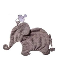 doudou Dimpel Elephant Gris clair Oscar Attache Tetine - Gris