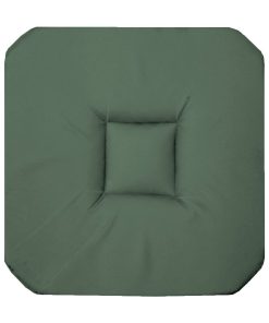 Coussin galette de chaise 4 rabats Uni Panamas - Kaki