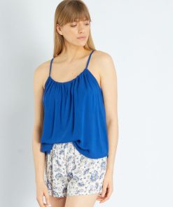 Ensemble pyjama - 2 pièces - bleu/blanc