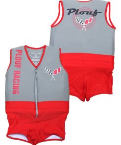 Maillot de Bain Flash avec Flotteurs - Accessoire de Natation Garçon - Rouge