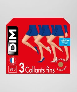 Lot de 3 collants 'DIM' 20D - Marron