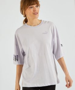 T-shirt 'Puma' à col rond - Lavande