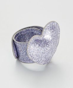 Bracelet clap 'cœur' - Violet