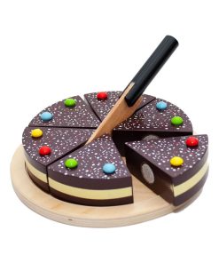 Gâteau au chocolat avec set de découpe - N/A
