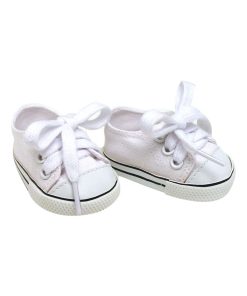 Sophia's par Teamson Kids Chaussures de poupée de 18" avec lacets, Baskets en toile blancs - N/A