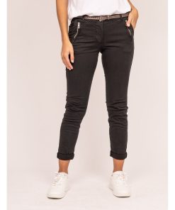 Pantalon chino slim ELLEN - Noir