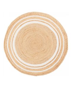 Tapis rond 200x200 SUNNY LINE Beige tapis kilim en jute - Beige