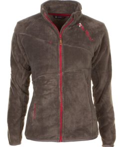 Blouson polaire femme ALONO - Gris taupe