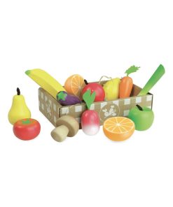 Jour de marché : Set de fruits et légumes en bois - N/A