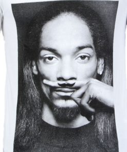 Tee Shirt Manches Longues Little Eleven Paris Snoop LS Blanc - Blanc
