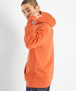 Sweat à capuche avec poche kangourou - orange