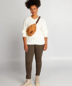 Gilet en maille boutonné - Blanc