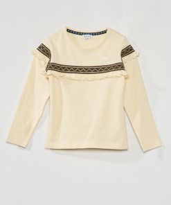 T-shirt à volants - Ecru