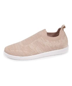 Basket femme slip-on à bandes Beige - Beige
