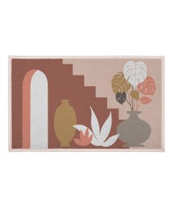 Tapis rectangle 50x80 cm Terralina - Rouge