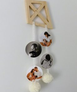 Pele Mele Photos Bois et Dentelle DIY Kit Cerf Volant - Blanc