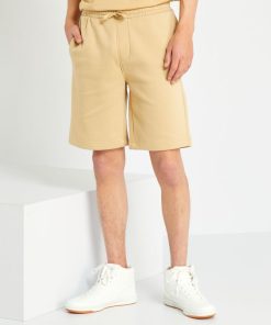 Short bermuda en molleton - Beige