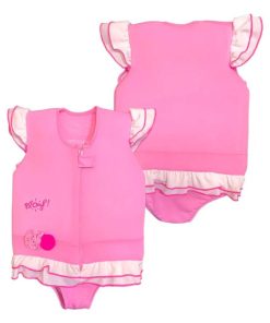 Maillot de Bain Caraibes avec Flotteurs - Accessoire de Natation Fille - Rose