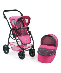La poussette combinée 2 en 1 EMOTION pour poupées - coloris 82. - N/A