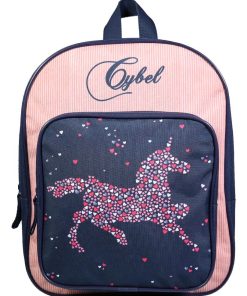 BAGTROTTER Sac à dos 31 cm avec poche maternelle Cybel Cheval Licorne Bleu et rose - Bleu