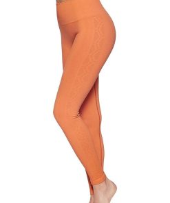 Legging taille haute gainant seconde peau Active - Orange