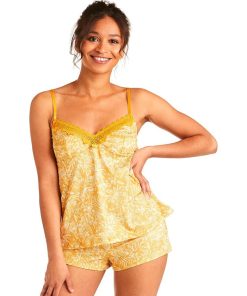 Top-short PAMOISON - Pomm'Poire - Jaune