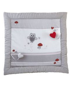 ROBA Tapis D'éveil "Adam & Eule" - 100 x 100 - Revêtement Pour Parc D'enfant - Multicolore