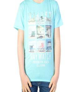 T-shirt Kaporal Enfant Demo Sky Blue - Bleu