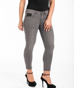 Jeans slim push up LORETA - Gris