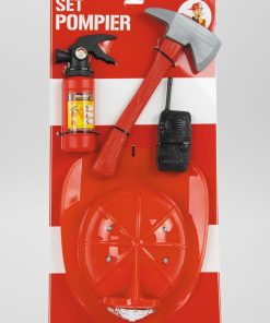 Accessoires de pompier - Déguisement - rouge